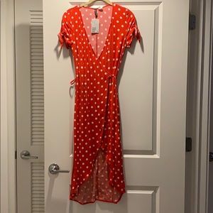 H&M high-low wrap dress